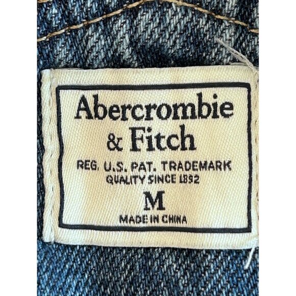 Abercrombie & Fitch Blue Denim Overalls - Picture 2 of 15